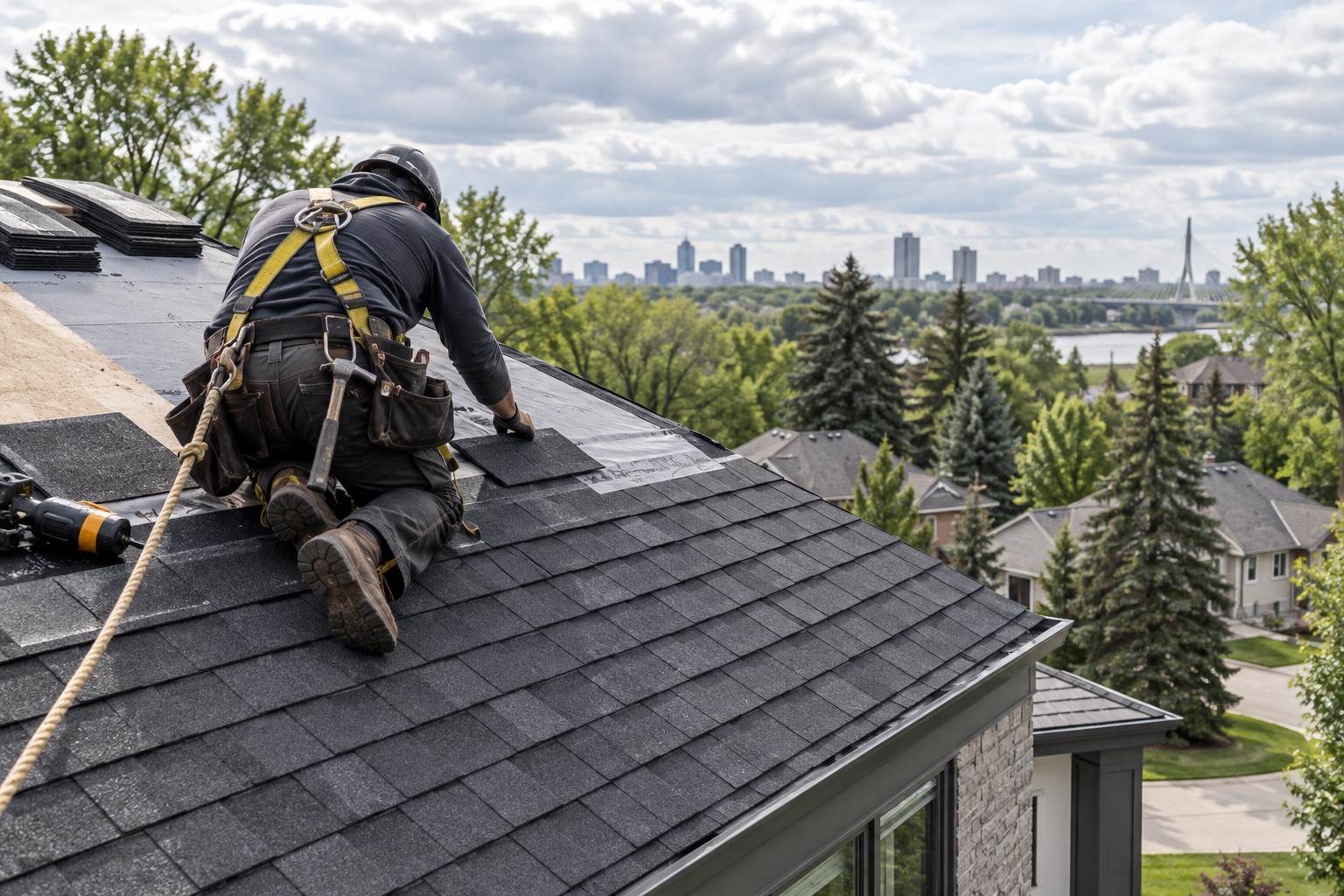 Fictional roofing project concept for Peak Prairie Roofing